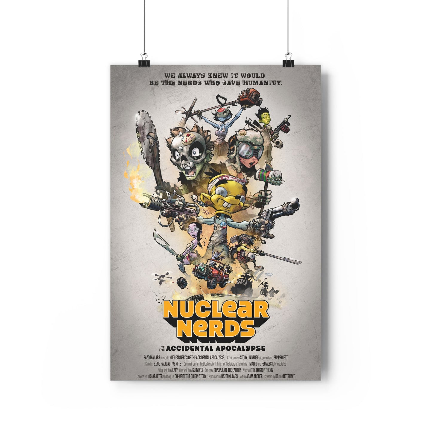 Nuclear Nerds of the Accidental Apocalypse - Matte Poster (Giclée Art Print)
